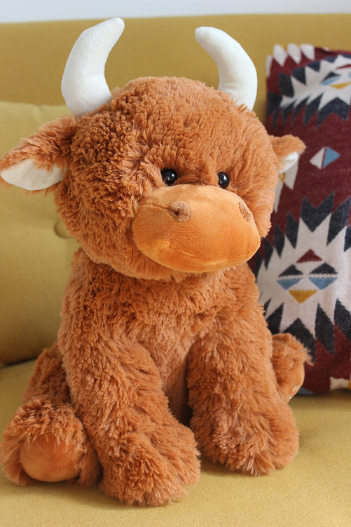 Jomanda Large Highland Brown Coo Plush Soft Toy – 30cm