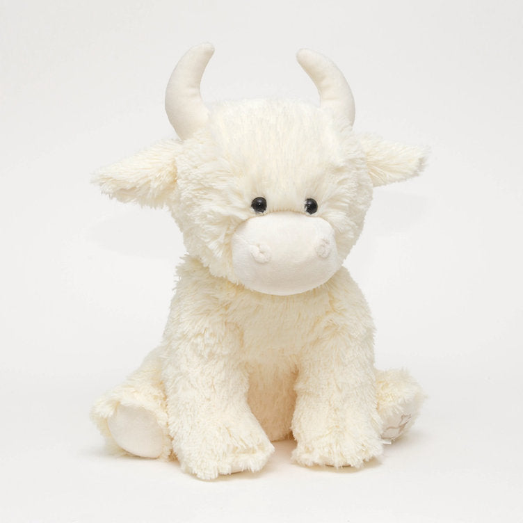Jomanda Cream Large Highland Coo Cow Soft Plush Toy 30cm