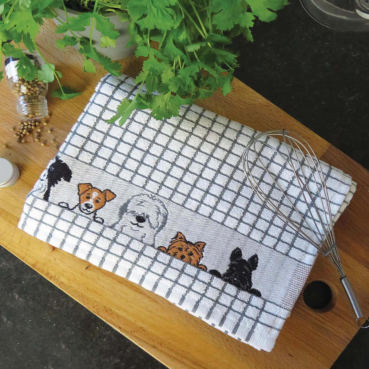 Samuel Lamont Charcoal Dogs Set Of 2 Poli-dri