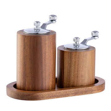 Belleek living Acacia salt & pepper mill grinder