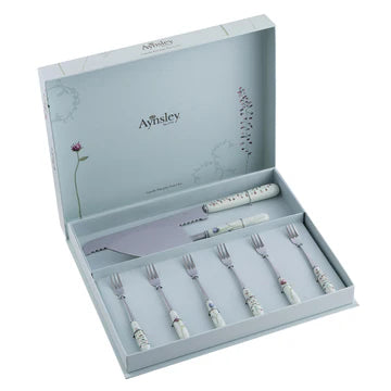 Aynsley Camille pale jade pastry set