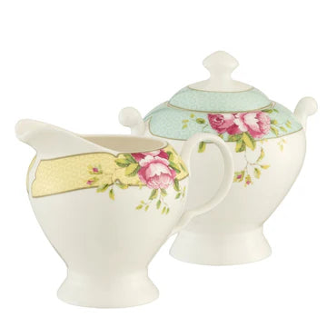 Aynsley archive rose sugar & cream