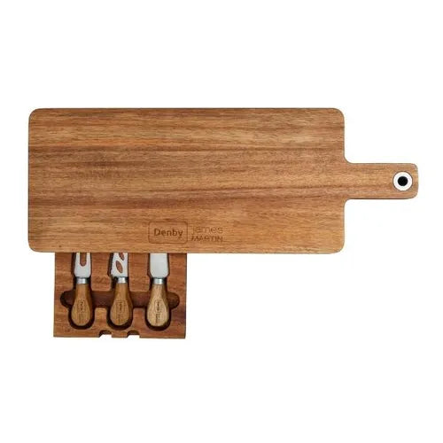Denby James Martin 4 Piece Cheeseboard Paddle Set