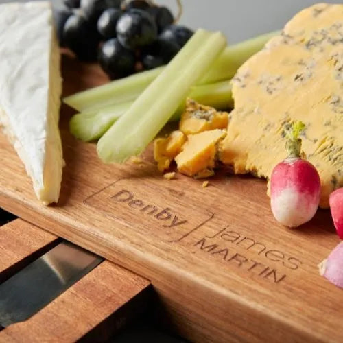 Denby James Martin 4 Piece Cheeseboard Paddle Set