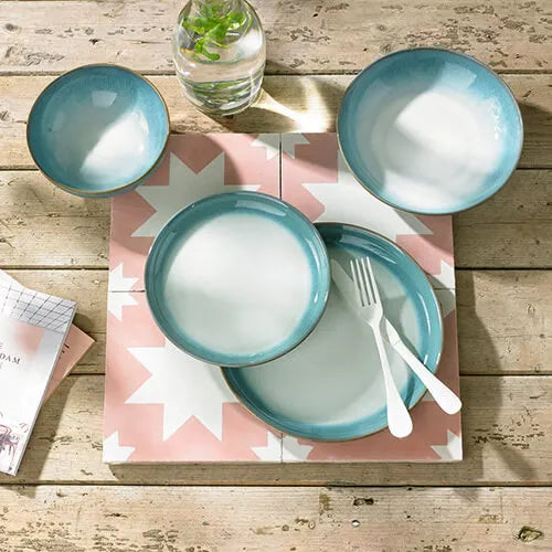 Denby Azure Haze Medium Coupe Plate
