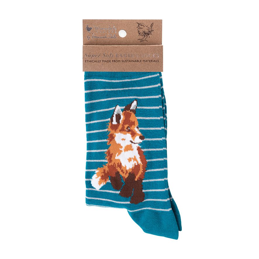 Wrendale Woman’s ‘Born TO Be Wild’ Fox Socks