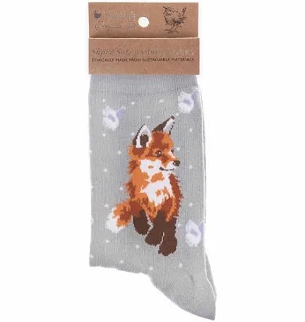 Wrendale Woman’s “Born To Be Wild’ Fox Socks