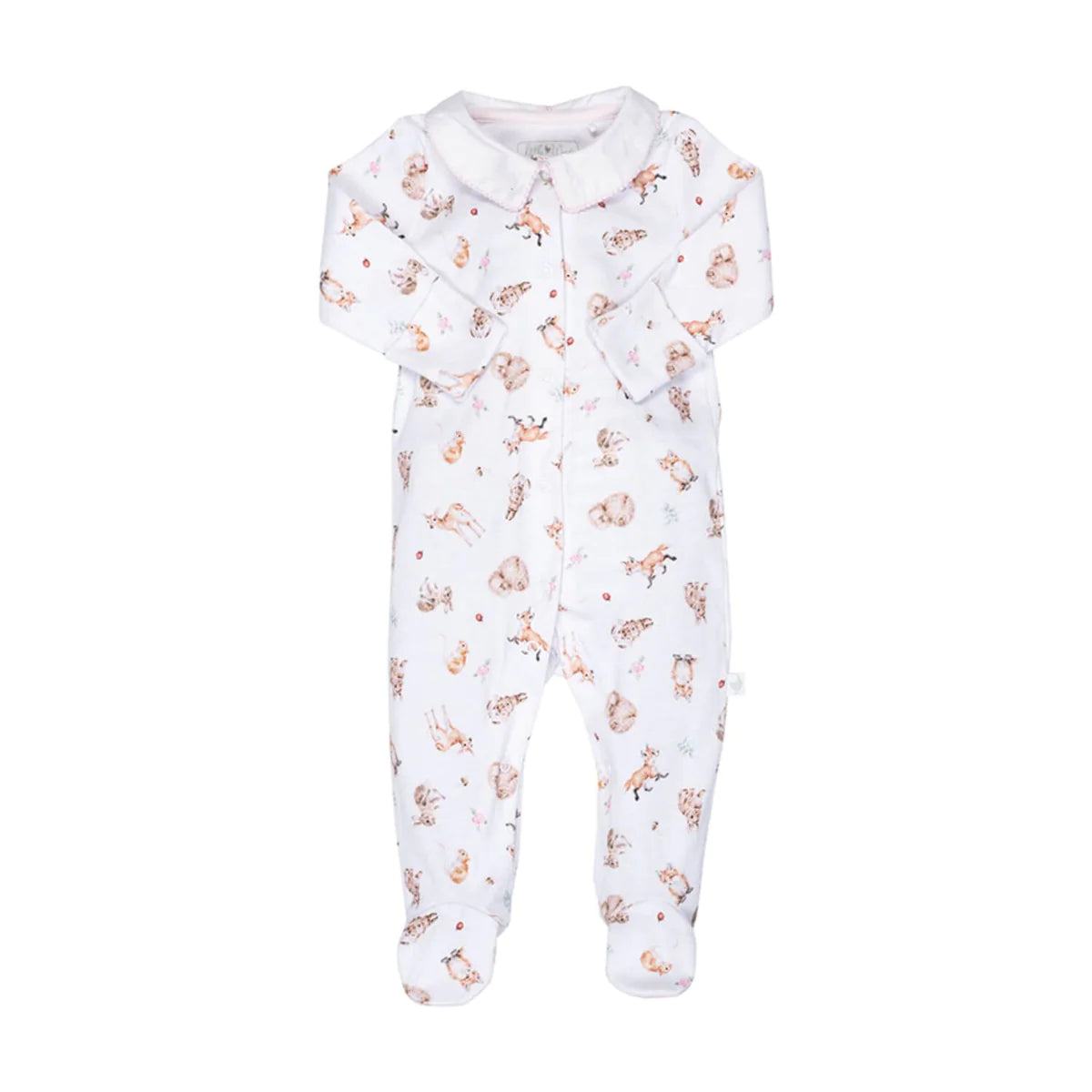 Wrendale Girls ‘Little Wren’ Forest Printed Babygrow