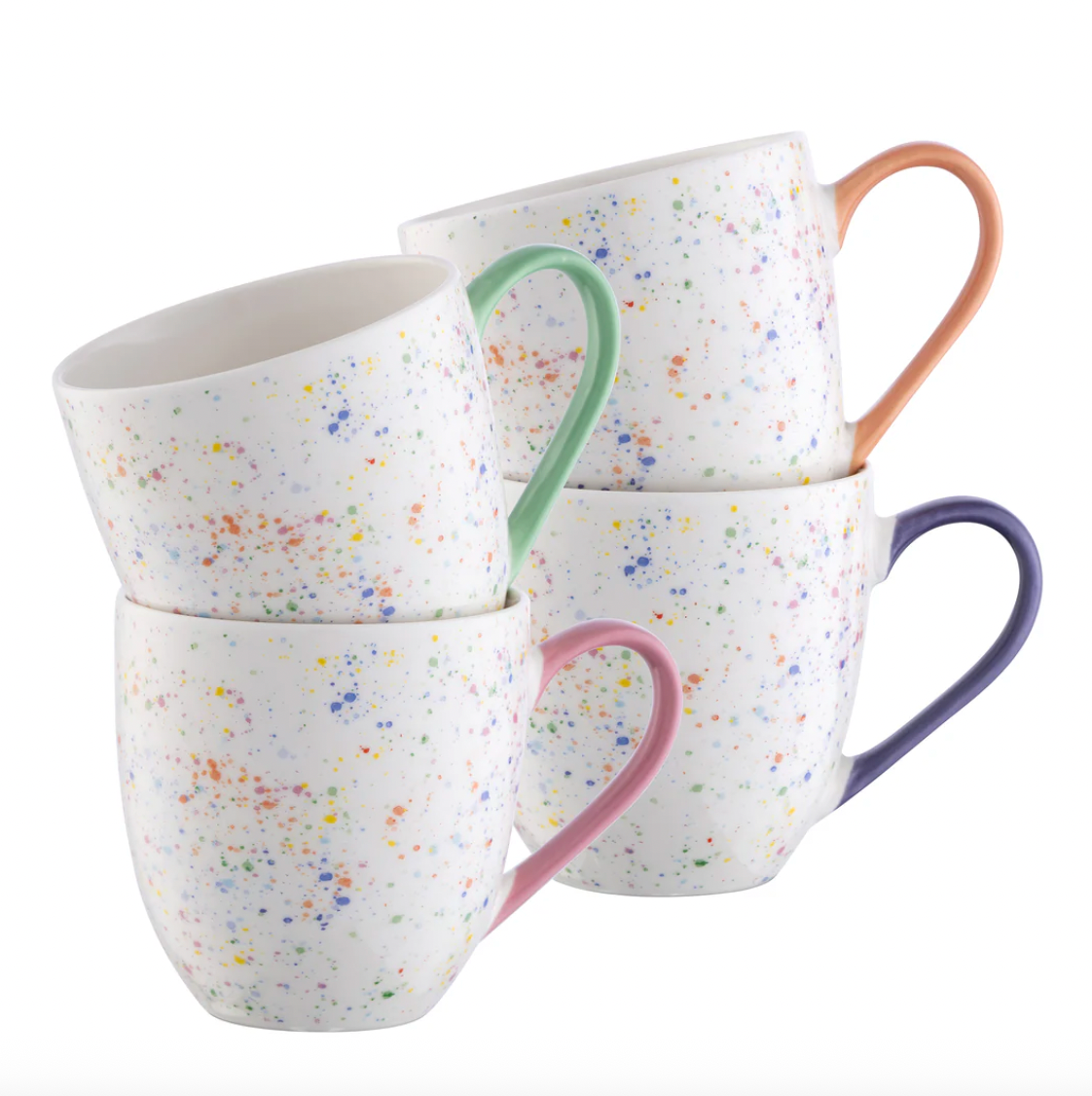 Belleek Living Confetti Set Of 4 Mugs