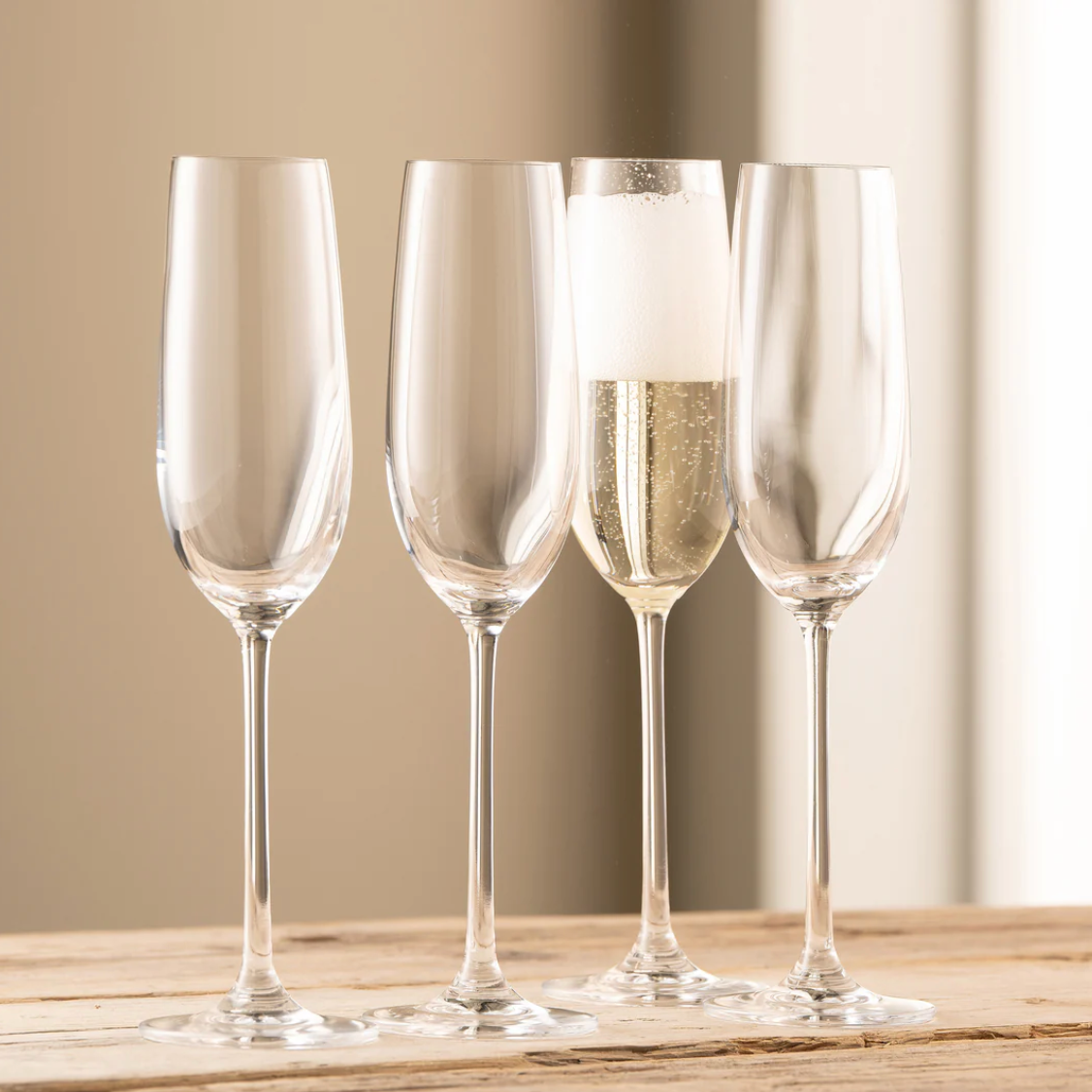 Galway Crystal Solus Flute Set of 4