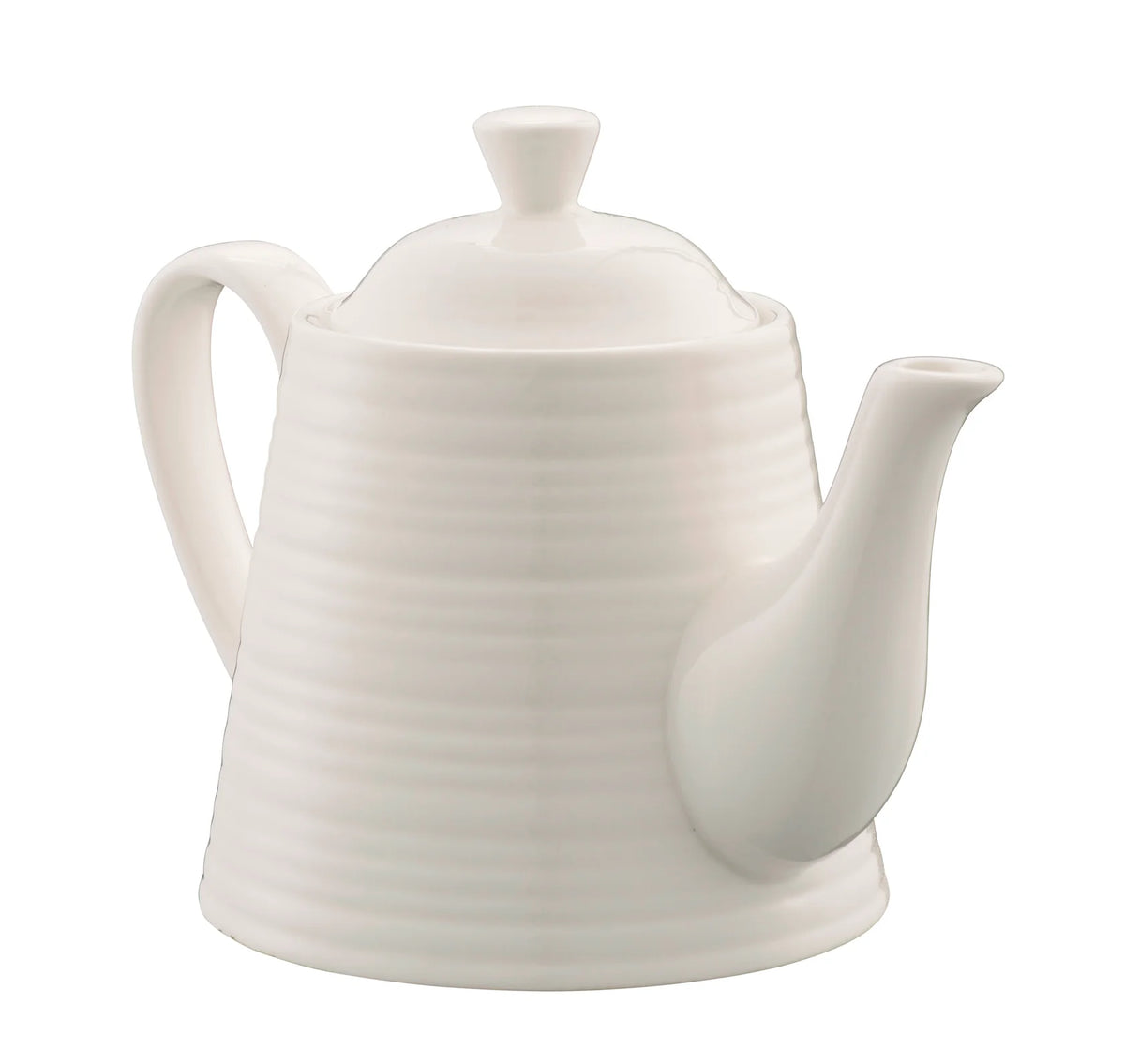 Belleek Living Ripple Teapot For One