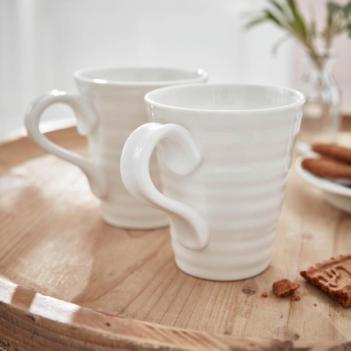 Sophie Conran Set Of 2 White Mugs