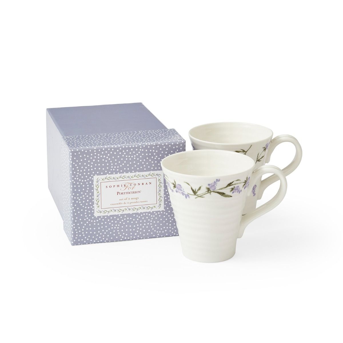 Portmeirion Sophie Conran Set of 2 Mugs Lavandula