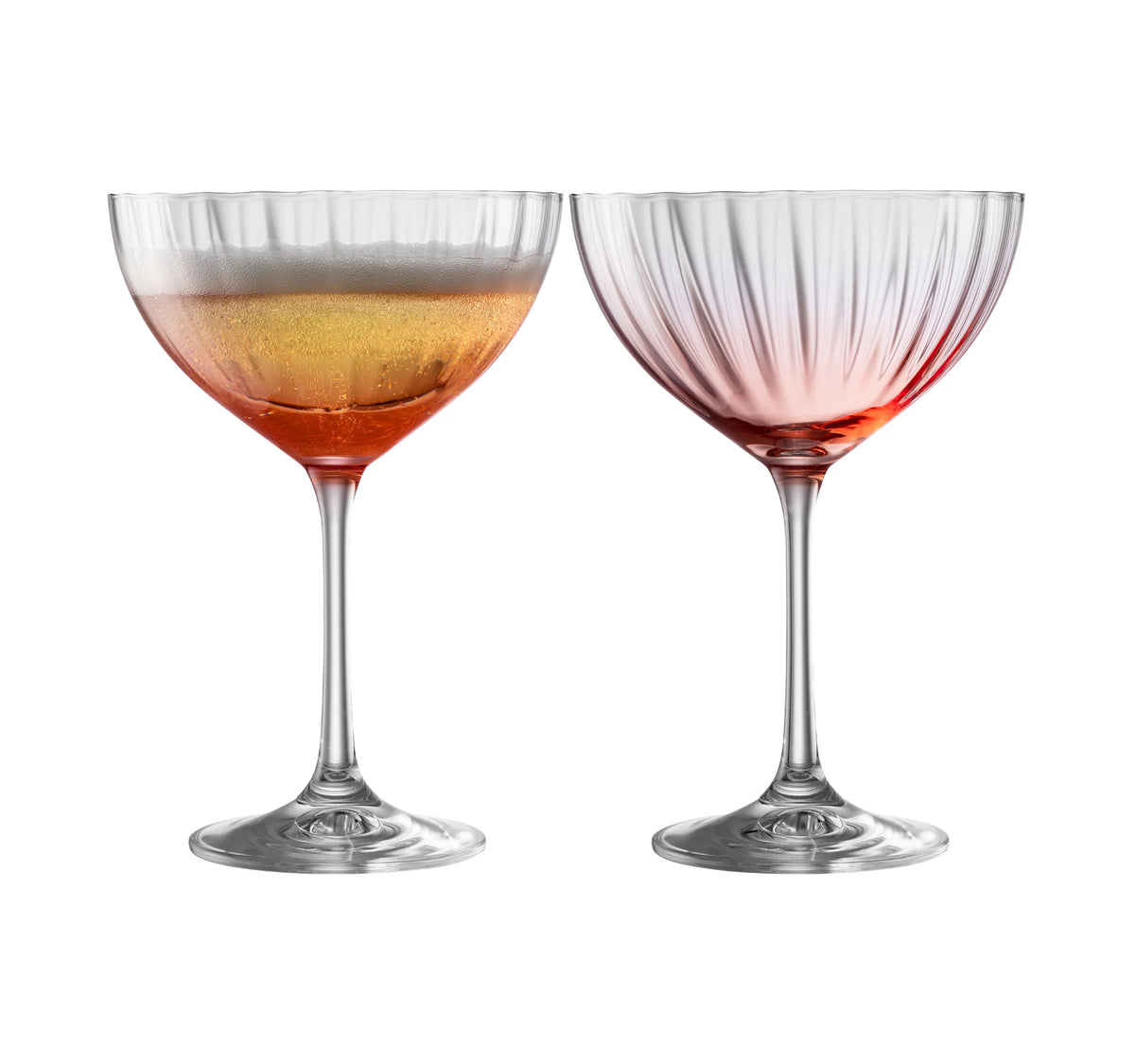 Galway Erne Cocktail/Saucer Champagne x2