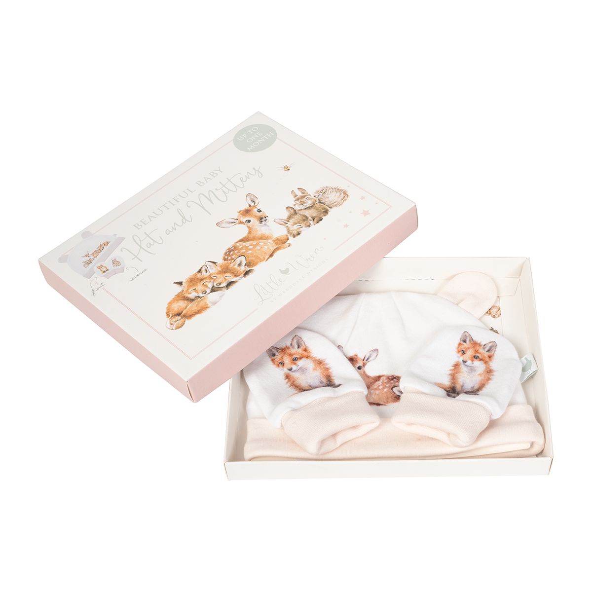 Little Wren 'Little Forest' Hat and Mittens Set