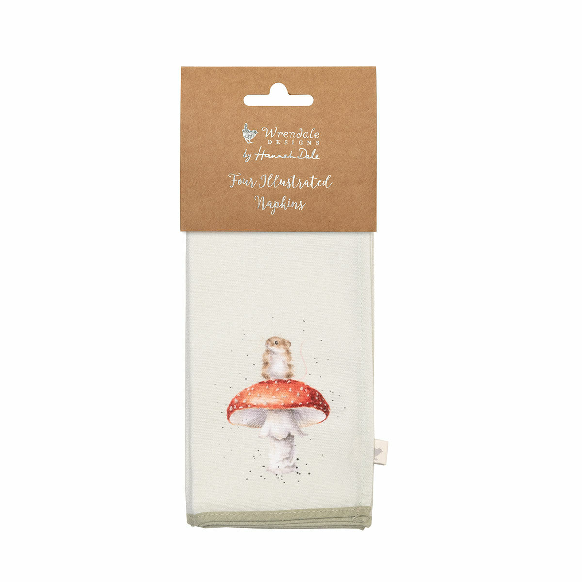 'Garden Friends' Set Of Four Woodland Animal Fabric Napkins