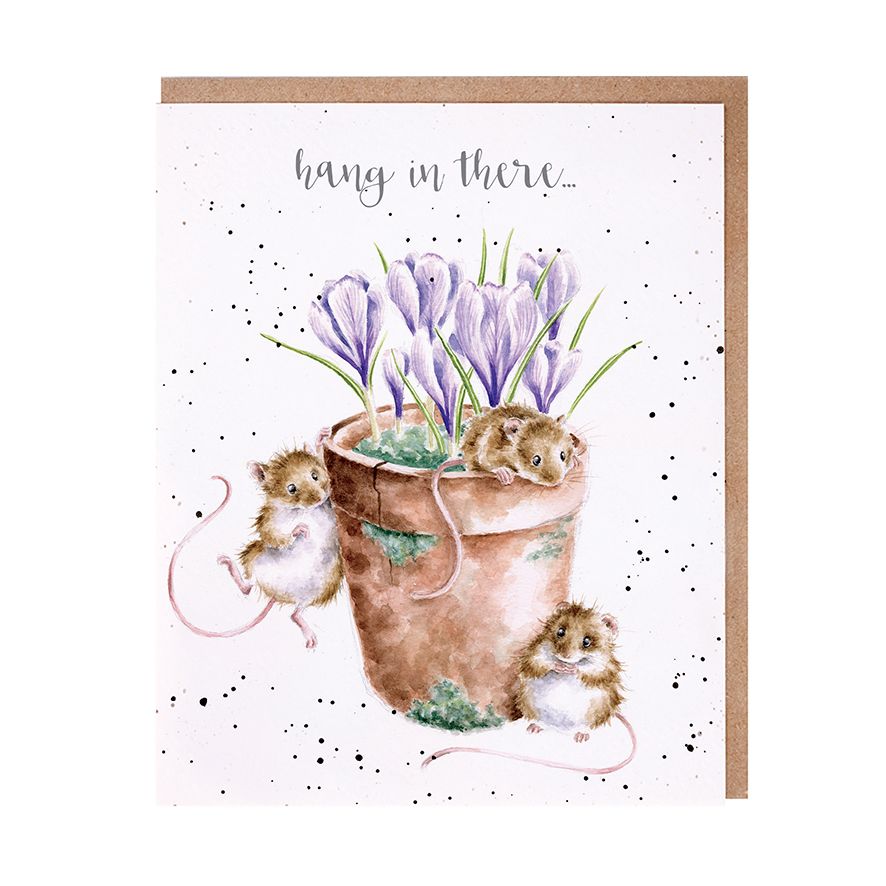 Wrendale 'Hang in There' Mouse Card
