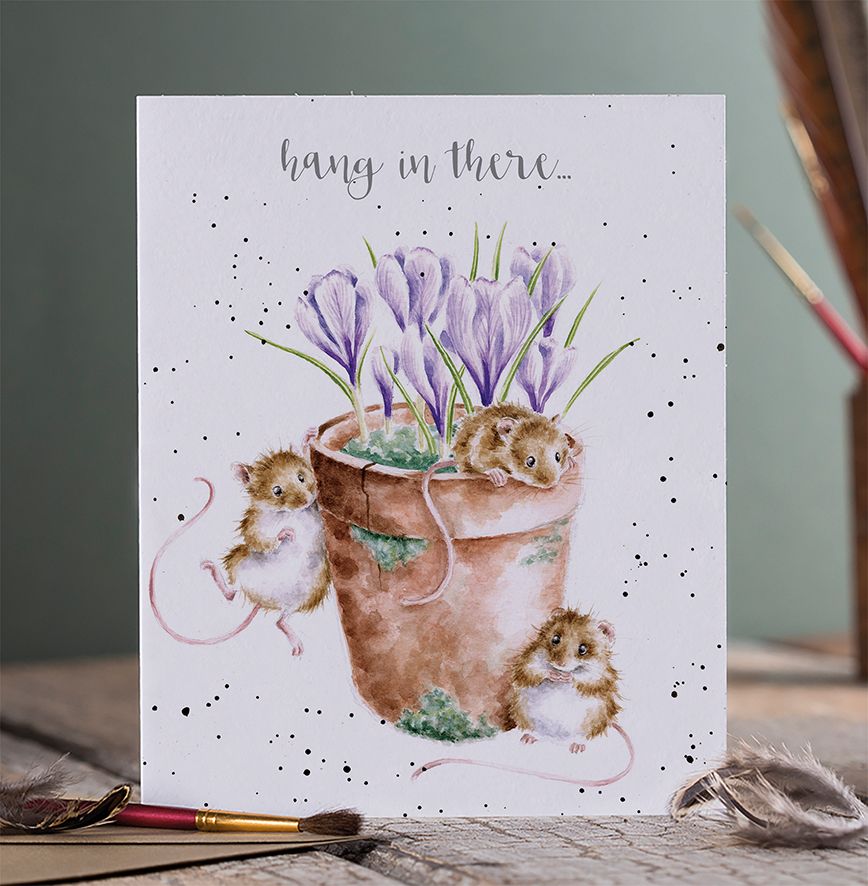 Wrendale 'Hang in There' Mouse Card